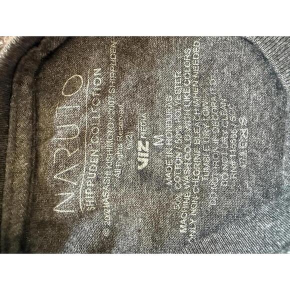 Naruto Shippuden Collection Gray Graphic T-Shirt Size M Anime Ninja Action Tee - Picture 4 of 6